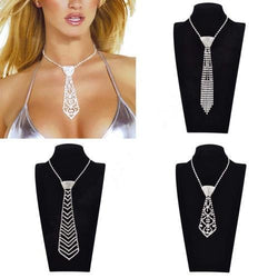 Sexy Rhinestone Necktie