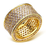 925 Sterling Silver Gemstone Diamond Ring