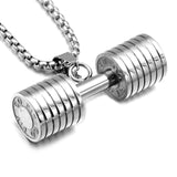 Fitness Dumbbell Necklace