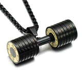 Fitness Dumbbell Necklace